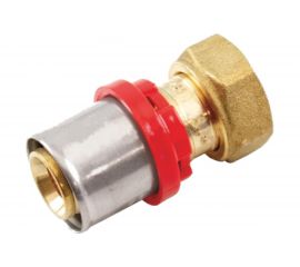 Муфта пресс-В TIEMME с накидной гайкой, плоская прокладка, 20x1/2 1650061 