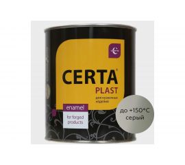 Кузнечная декоративная антикоррозионная краска CERTA PLAST серый (0,8 кг) PLM00074 