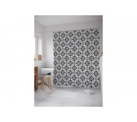 Штора (занавеска) для ванной JoyArty ""Форменное движение"" из сатена, 180х200 см с крючками, sc_13546 