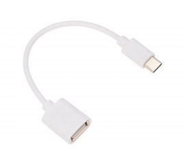 Кабель OTG Type-C - USB,REXANT 2,4A, 1м белый 18-1180 