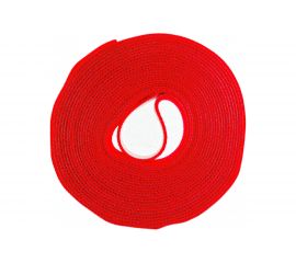 Стяжка-липучка NIKOMAX нарезаемая, в рулоне 5 м, ширина 25 мм, красная NMC-CTV05M-25-RL-RD 