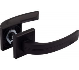 Дверная ручка НОРА-М 106К AL черный 17223 