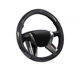 Оплетка на руль SENATOR Oregon нескользящая кожа, M, 38 см, карбон OPLS0401 