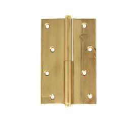 Петля Amig латунь зеркальная полированная IZ-правая 1107-100х70 (IZ) 