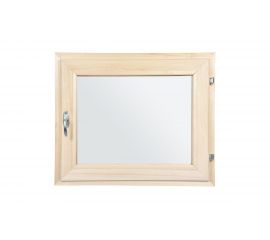 Форточка в парную со стеклопакетом Банные Штучки, 0,5х0,6м, с ручкой, затвором, петлями 31189 