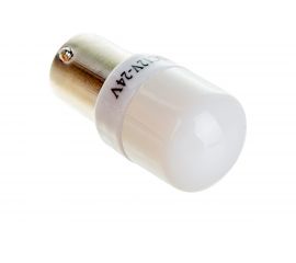 Автолампа SKYWAY диод S25 P21W 12-24V 6SMD BA15s 1-конт биполярная белая задний ход, повороты S08202045 