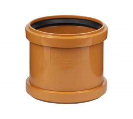 Муфта с буртом ООО МультиМирПласт ПП 110 SN4 рыжая МФ НК 110 SN4 Уп 
