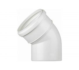 Отвод ООО МультиМирПласт 110/45 SN4 белый ОТВ Б 110/45 