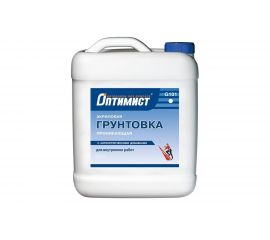 Проникающая грунтовка Оптимист G101 акриловая, для внутренних работ, 10 л OPG000 