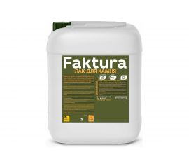 Акриловый лак для камня FAKTURA атмосферостойкий шелковисто-матовый, канистра 5 л, О02541 