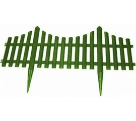 Заборчик Дачная мозаика Модерн декоративный темно-зеленый штакетник 10607 