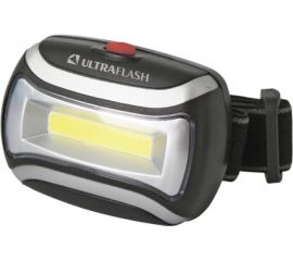 Налобный фонарь, черный, 3Вт COB LED, 3 режима, пластик Ultraflash LED5380 12870 