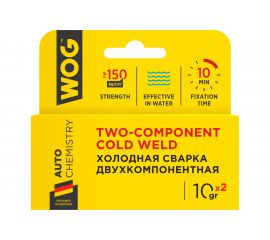 Холодная сварка WOG 2-х компонентный клей, высокопрочная, для склеивания разнородных материалов WG0745 