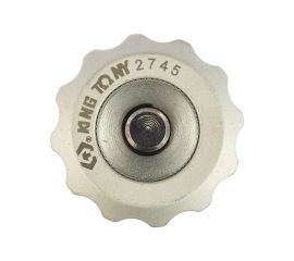 Трещотка вороток 1/4"", бесшаговая, дисковый механизм, для вставок бит KING TONY 2745 