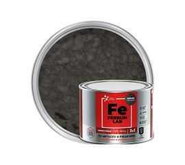 Грунт-эмаль по ржавчине 3 в 1 ЯРОСЛАВСКИЕ КРАСКИ FERRUM LAB молотковая, черная, банка 0.4 кг 213547 