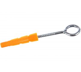 Шуруп с кольцом Tech-Krep 6х60 с универсальным дюбелем 10х61 2 шт - пакет 114042 