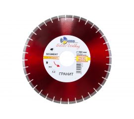 Диск алмазный отрезной Сегмент Гранит Серебряная пайка (500х90 мм) TRIO-DIAMOND SWG905 