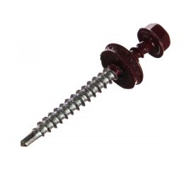 Кровельный саморез ГОСКРЕП 4.8х51 RAL 3005 красное вино, 40 шт., пл.конт 280 мл 2-0017590 