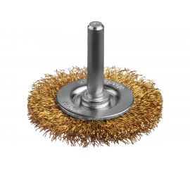 Щетка дисковая для дрели (латунированная проволока 0,3 мм, 50 мм) MIRAX 35145-050 
