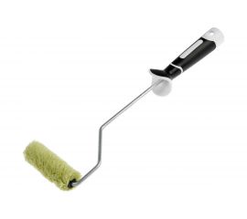 Валик DECOR мини 100 мм, d 15 мм, ворс 12 мм, полиакрил зеленый, удлиненная 2К ручка 909-1110 