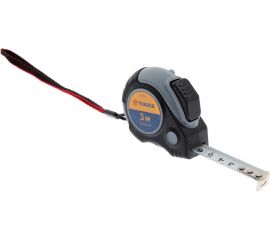 Рулетка TUNDRA двухкомпонентный корпус, автостоп, 3 м х 16 мм 5276524 