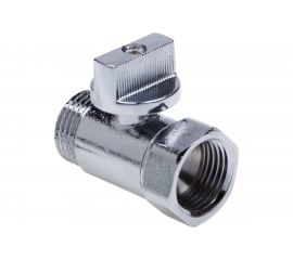 Шаровой кран AQUALINK мини хром вн-нар 1/2 m Cr 1321 