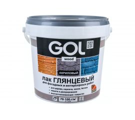 Акриловый глянцевый лак PALIZH GOL бесцветный, 0.9 кг 11590418 