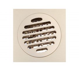 Сливной трап Veragio CANYON d40 с решеткой, 100х100 мм с механическим обратным клапаном, бронза VR.CAN-2010.BR 