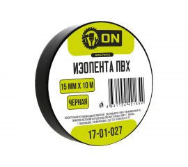 Изолента On ПВХ 15мм х 10м черная 17-01-027 