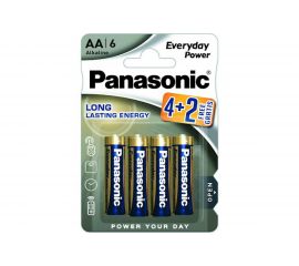 Элементы питания Panasonic LR6 Everyday Power BL6 4+2 7625 