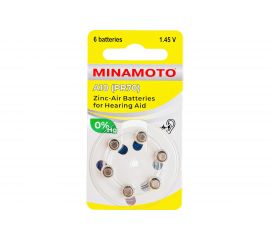 Слуховая батарейка Minamoto A10 PR70, 6 card 8810 