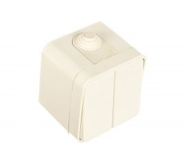 Двухклавишный выключатель СВЕТОЗАР COUNTRY, SV-54334-W 