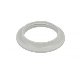 Кольцо для патрона ЭРА E27, пластик, белое Б0043681 