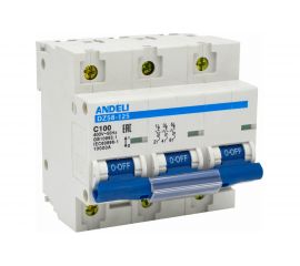Автоматический выключатель ANDELI DZ58-125 3P 125A х-ка 8-12In ADL01-642 