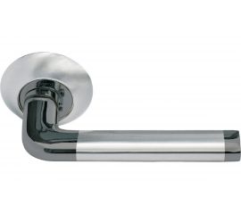 Дверная ручка MORELLI ""Колонна"", цвет-бел. никель/черн. никель MH-03 SN/BN 9010555 