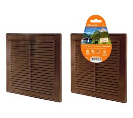 Разъемная решетка с москитной сеткой TDM ЭКО 208х208 мм коричневая SQ1807-0079 