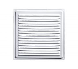 Решётка металлическая с сеткой (170 x 240 мм; белая) Эвент ВРС 