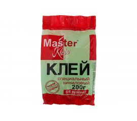 Обойный специальный виниловый клей Master Klein 200гр мягк.пачка 11603227 