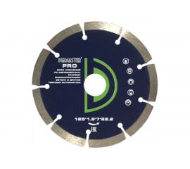 Диск алмазный сегментный универсальный PRO (125х22.2х1.9х7 мм; 9Z) DIAMASTER 121.000.7229 