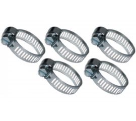 Хомуты FIT DIY оцинкованная сталь набор 5 шт 11 - 20 мм 64242 