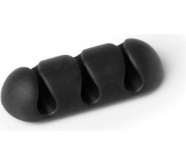 Фиксатор на 3 кабеля DURABLE до 5мм CAVOLINE CLIP 3, антрацит, 2шт./упаковка, 503937 