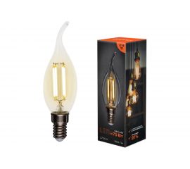 Филаментная лампа REXANT Свеча на ветру CN37 9.5 Вт 2700K E14 604-109 