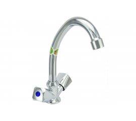 Двуручный смеситель для мойки Juguni JGN0330, кран-букса резиновая 0402.643 