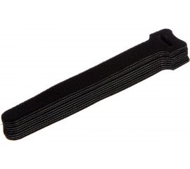 Хомут для кабеля Hyperline WASN-150-BK-10 липучка, 150x15 мм, черный, 10 штук 397493 