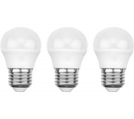 Светодиодная лампа REXANT 3 шт Шарик GL 7.5 Вт E27 4000 K нейтральный свет 604-035-3 