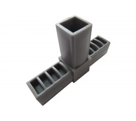 Пластиковый соединитель для трубы ПилотПро 25х25 мм, 3-пал., Т-обр 16512 