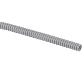 Гофра ЭРА ПВХ, серый, диаметр 16 мм, с зондом, легкая, 20 м Б0036987 