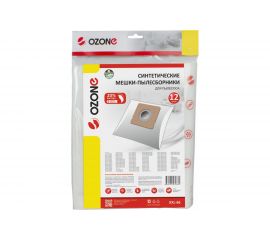 Мешки-пылесборники синтетические 12 шт + 2 микрофильтра для пылесоса Ozone XXL-66 