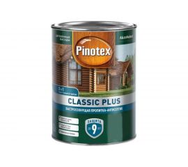 Быстросохнущая пропитка-антисептик PINOTEX CLASSIC PLUS 3в1 палисандр, 0.9 л 5479946 