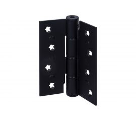 Барная пружинная петля одинарного действия ALDEGHI LUIGI SPA 101х80х30/17 мм, цвет: матовый чёрный, к-т: 2 шт + монтажный набор 88NO403 